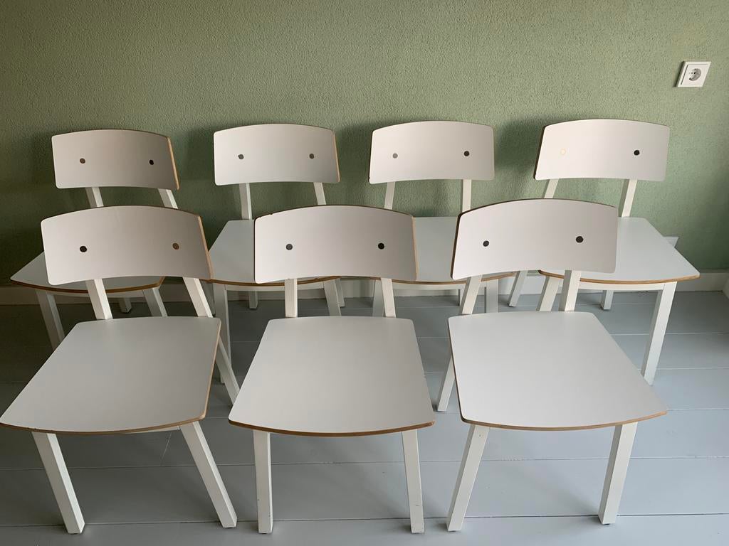 7 ikea sigurd eetkamerstoel wit stoel ikea (sigrid) Nunspeet, Huis en Inrichting, Stoelen, Ophalen, Gebruikt, Wit, Ikea, retro wit