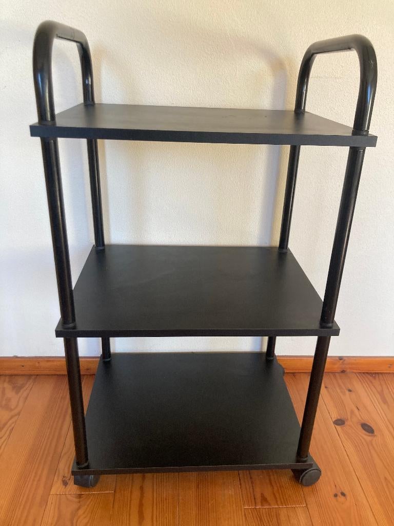 metalen serveertafeltje op wieltjes side table tafeltje, Ophalen, Zo goed als nieuw