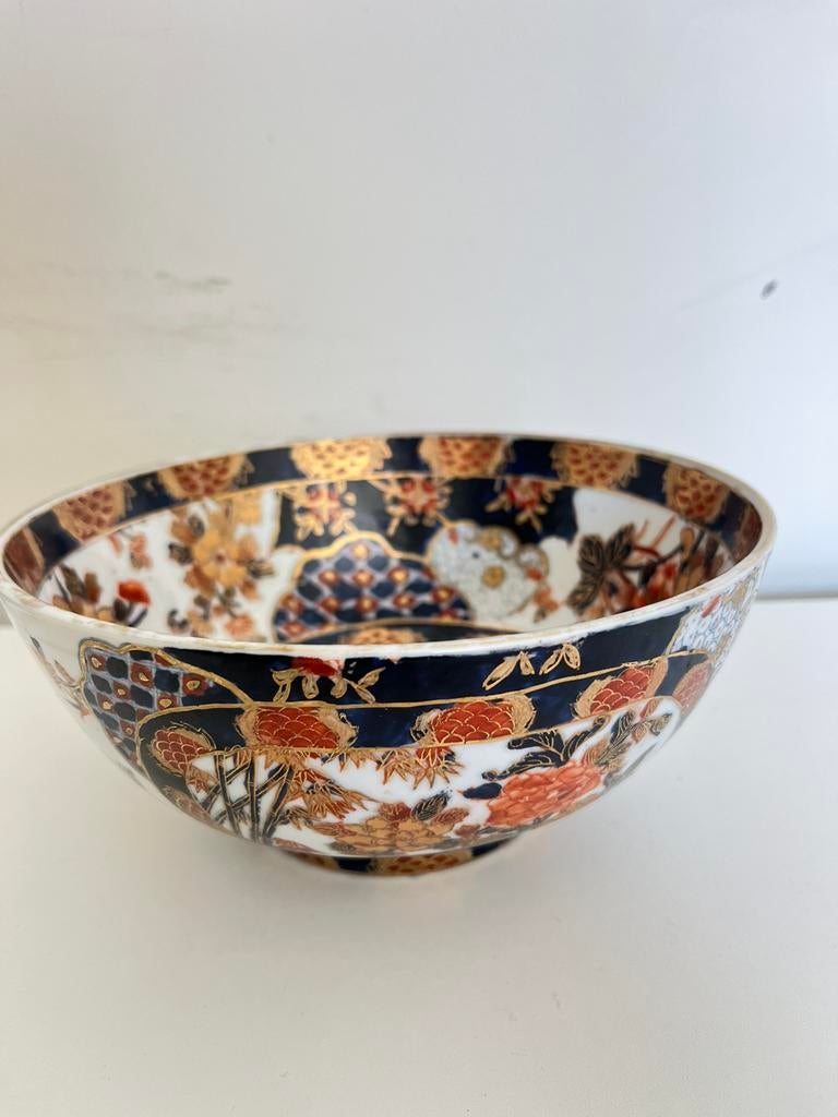 Antieke Imari porseleinen kom –  (Ø 21 cm), Ophalen of Verzenden