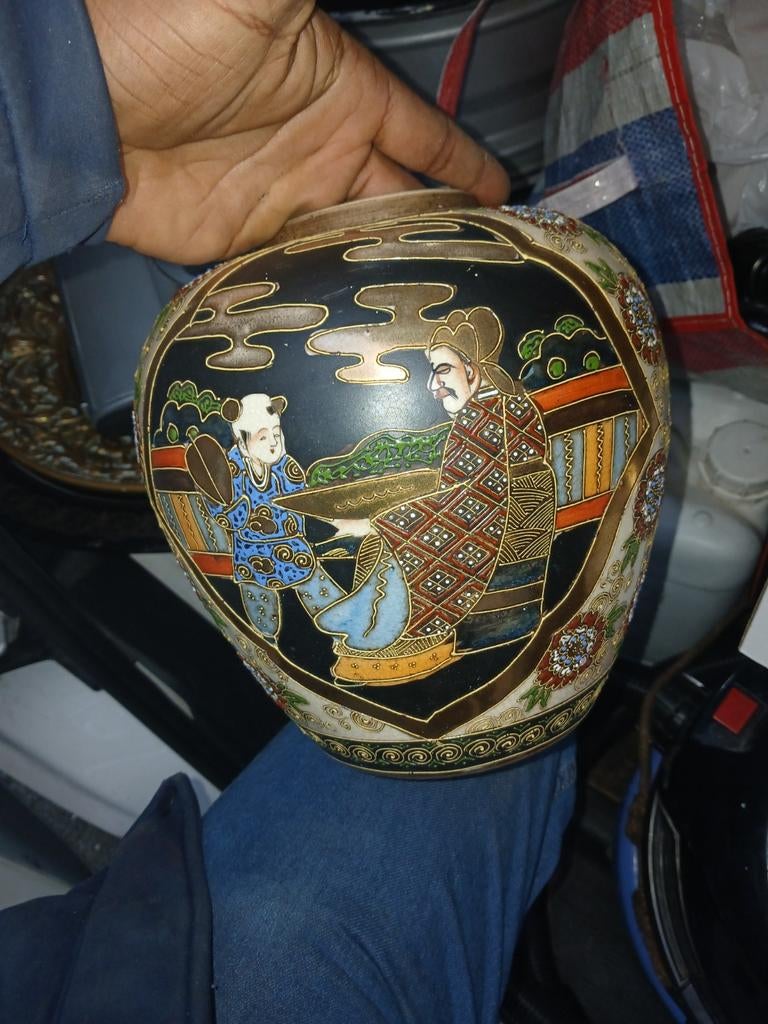 Antiek Chinees porseleinen bord Famille Rose, Ophalen of Verzenden