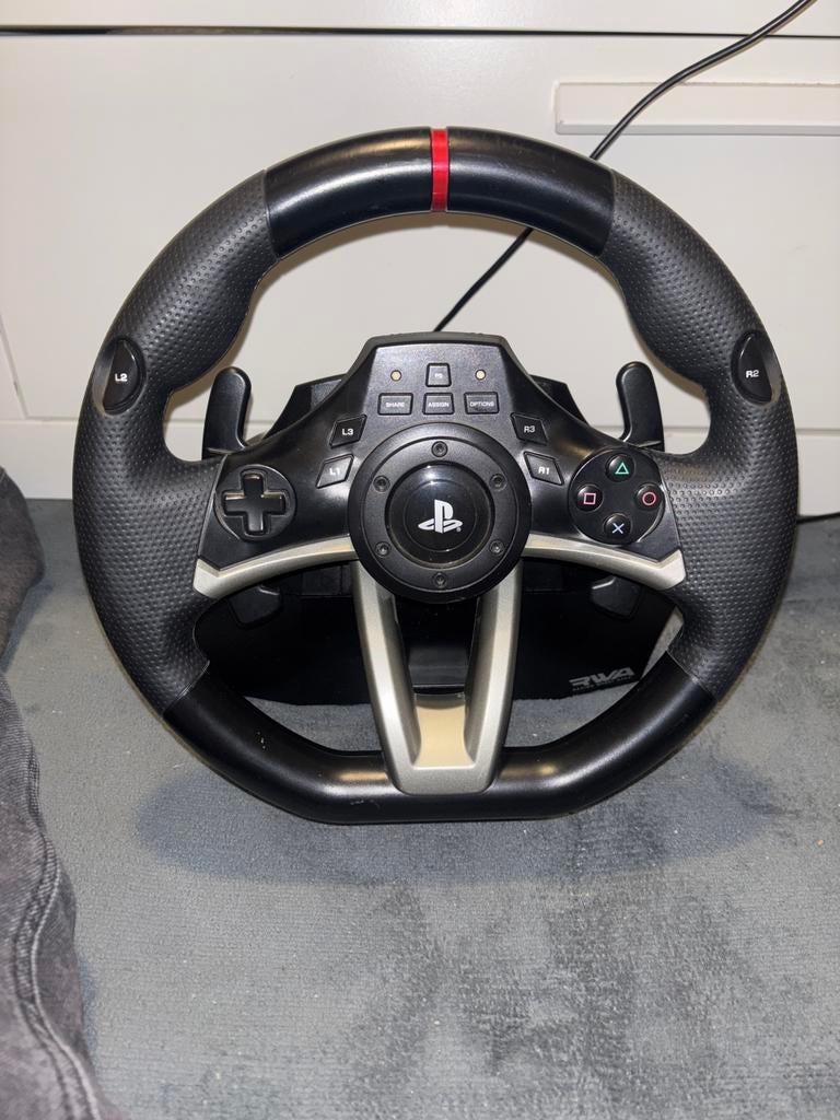 Gaming stuur met houder voor PS4/PS5/PC, Ophalen of Verzenden, Gebruikt, Stuur of Pedalen, PlayStation 4