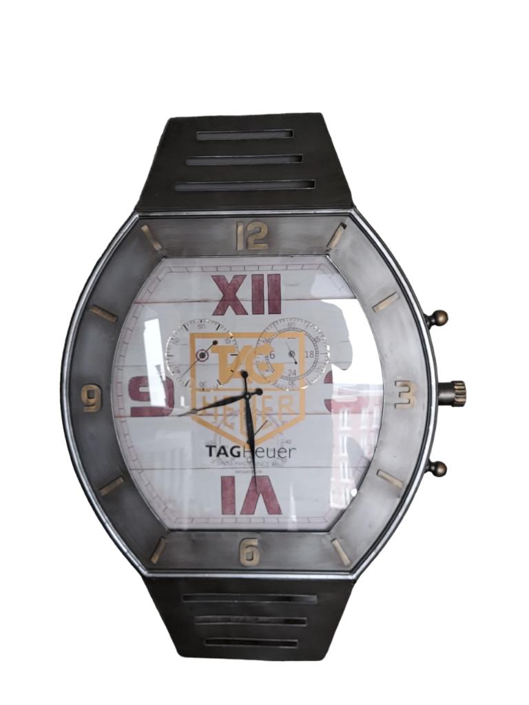 Tag Heuer Wandklok Levensgroot, Ophalen, Zo goed als nieuw, Staal, TAG Heuer