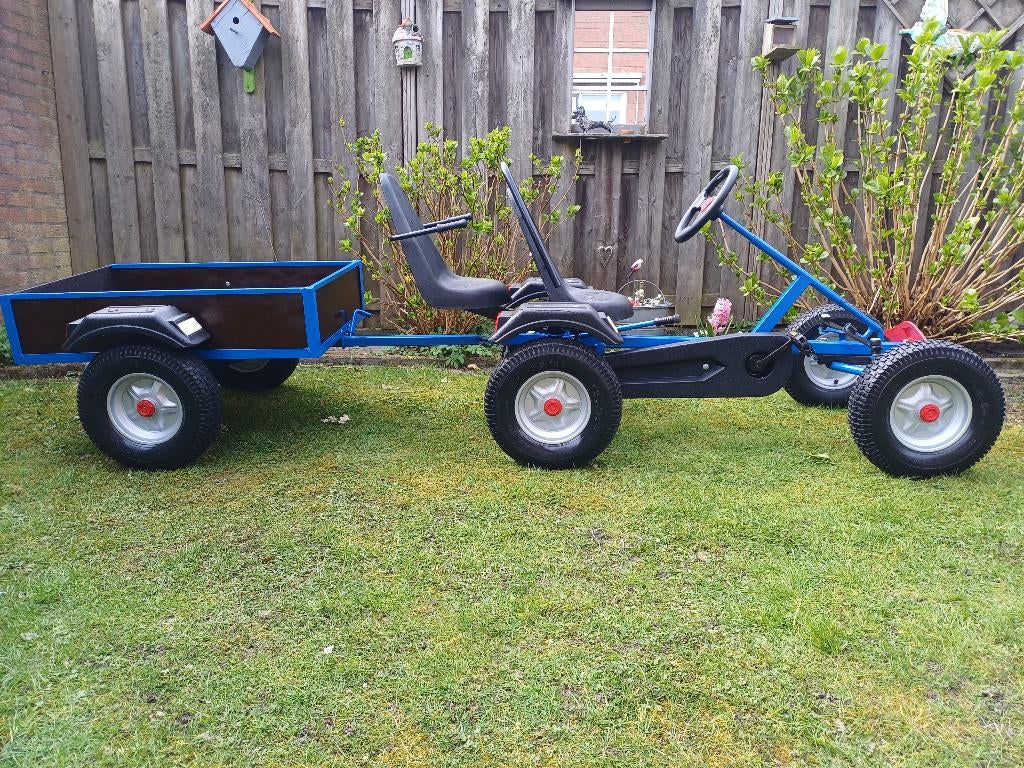 mammoetskelter met duo zitje en aanhanger, Ophalen, Gebruikt, Mammoet, Vrijloopautomaat