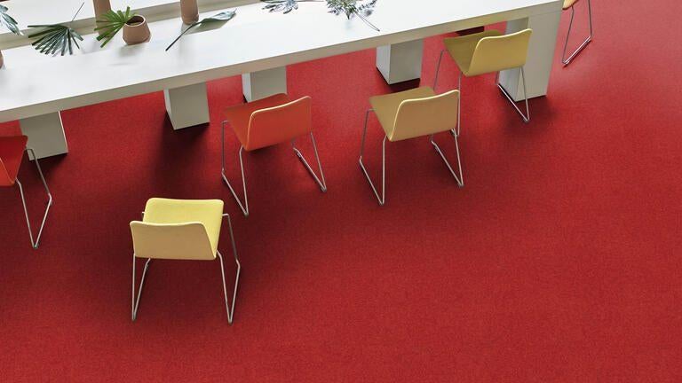 Goedkope Heuga 727 Red 2.000, rode tapijttegels, 75 m² of meer, Nieuw, Ophalen of Verzenden, Tapijttegels