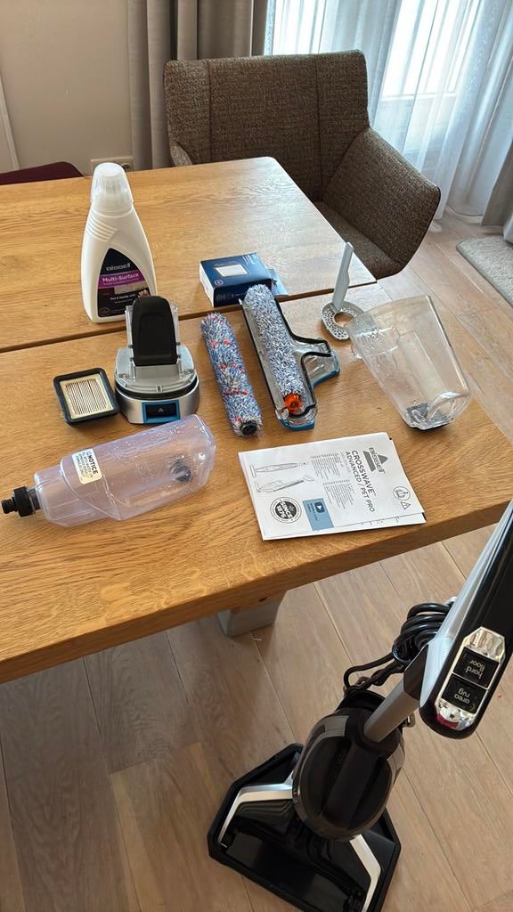 Bissell Crosswave Advanced/Pet Pro - Nat- en droogzuiger, Witgoed en Apparatuur, Stofzuigers, Ophalen, Zo goed als nieuw, Reservoir