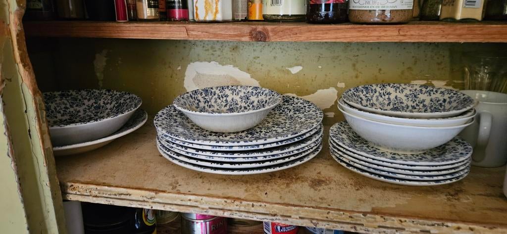 Zeer uitgebreid Ironstone "May Blosdom" servies, Ophalen, Porselein, Overige stijlen