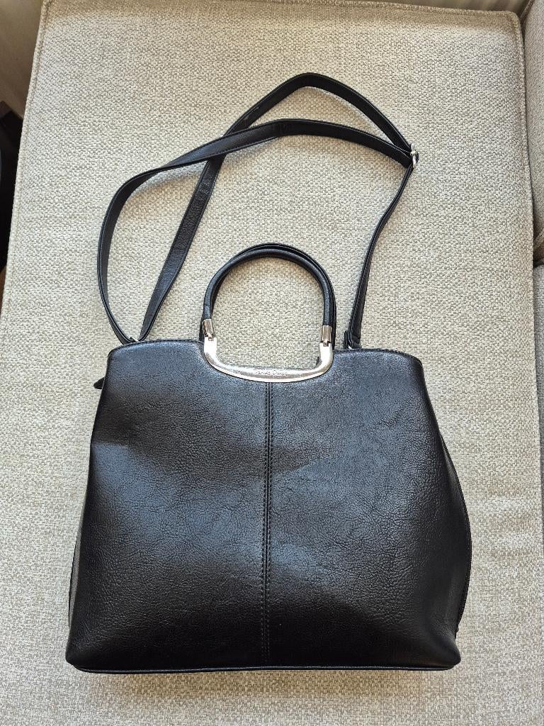 zwarte dames handtas, Sieraden, Tassen en Uiterlijk, Ophalen of Verzenden, Zo goed als nieuw, Zwart, Handtas