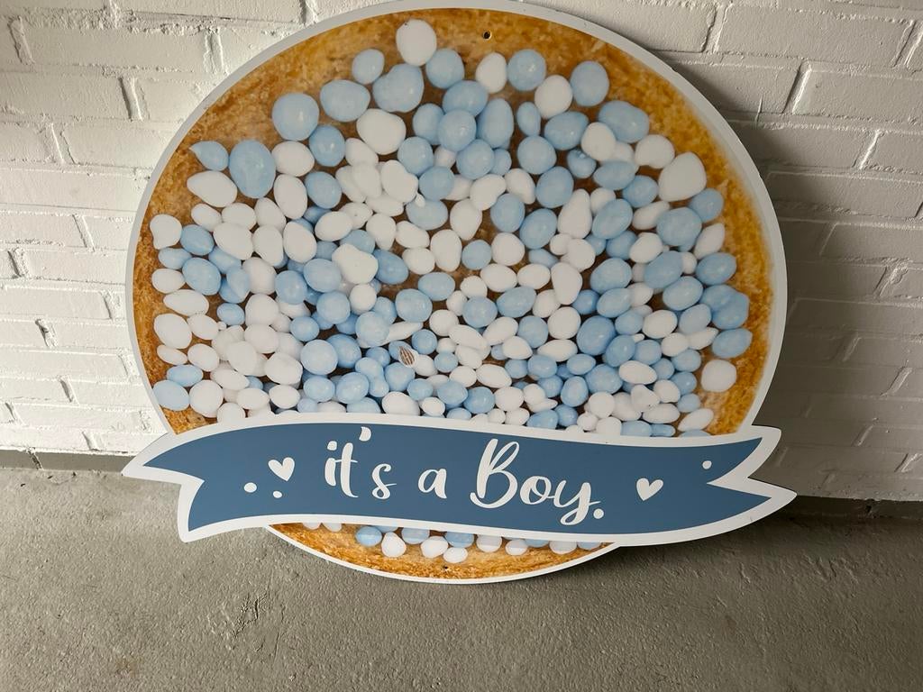 Geboorte tuin bord it’s a boy, Kinderen en Baby's, Ophalen, Zo goed als nieuw