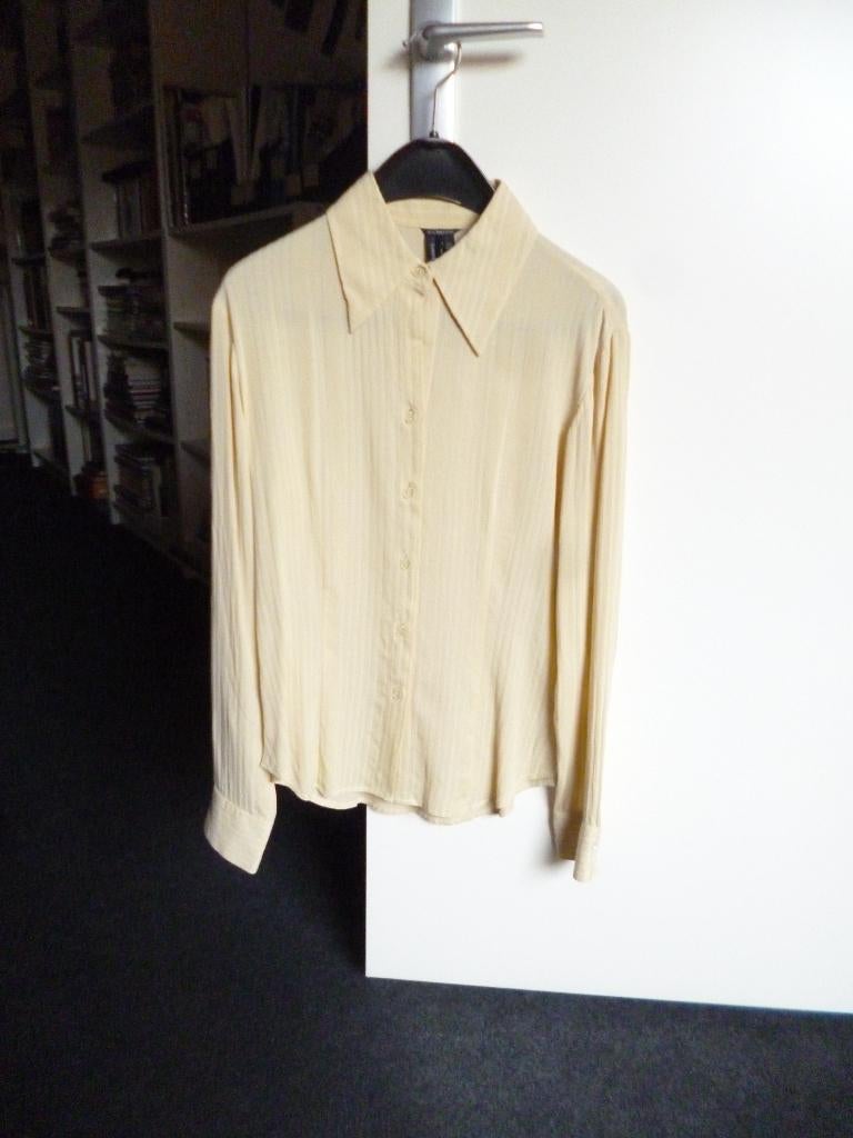 Lichtgeel/crème Eclipse blouse maat 36, Kleding | Dames, Beige, Ophalen of Verzenden, Zo goed als nieuw, Maat 36 (S)
