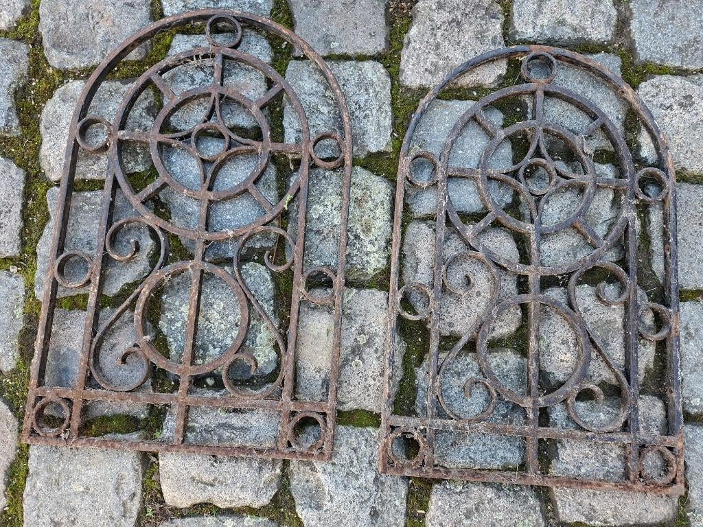 2 ijzeren sierijzers, begin 1900, Ophalen of Verzenden