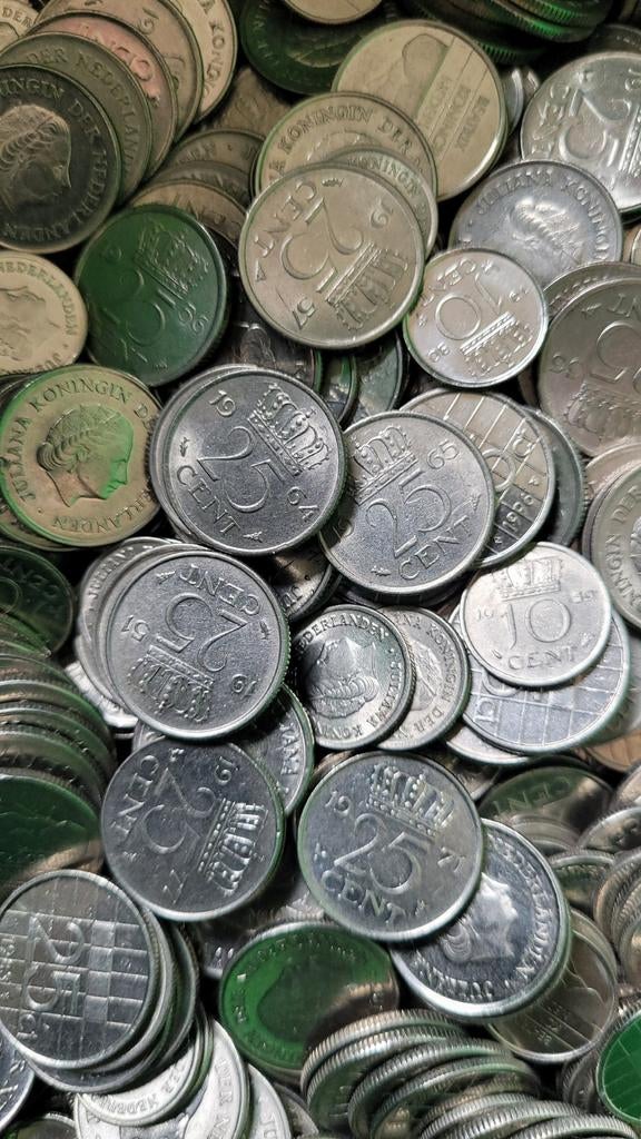 1kg Kwartjes/Dubbeltjes Juliana en Beatrix, Ophalen of Verzenden, Koningin Juliana, 10 cent