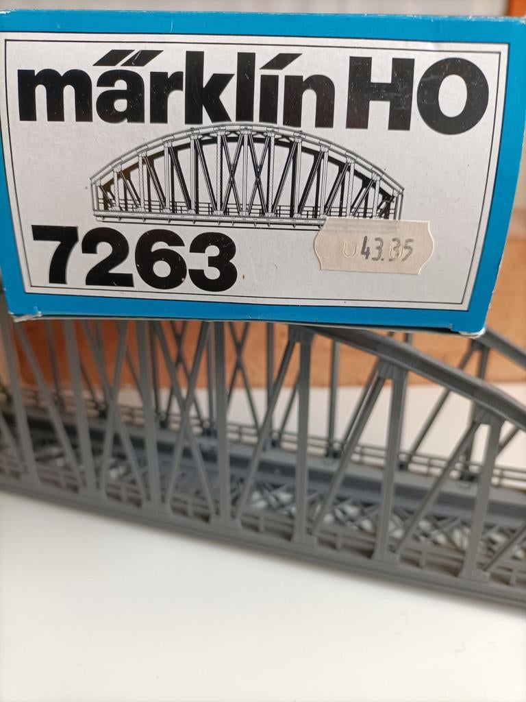 Märklin 7263 Boogbrug H0, Ophalen of Verzenden, Wisselstroom, Brug, Tunnel of Gebouw, Märklin
