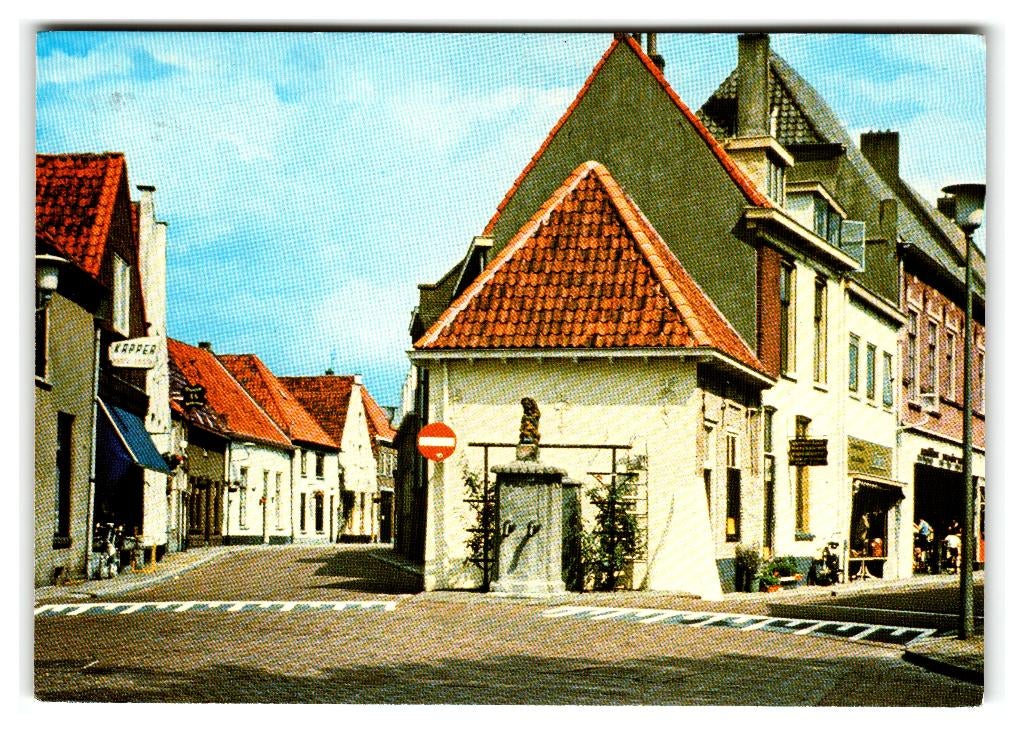 Hattem, Gezicht op Hattem Kerkstraat/Achterstraat. Opruimk., Verzenden, 1960 tot 1980, Gelopen, Gelderland