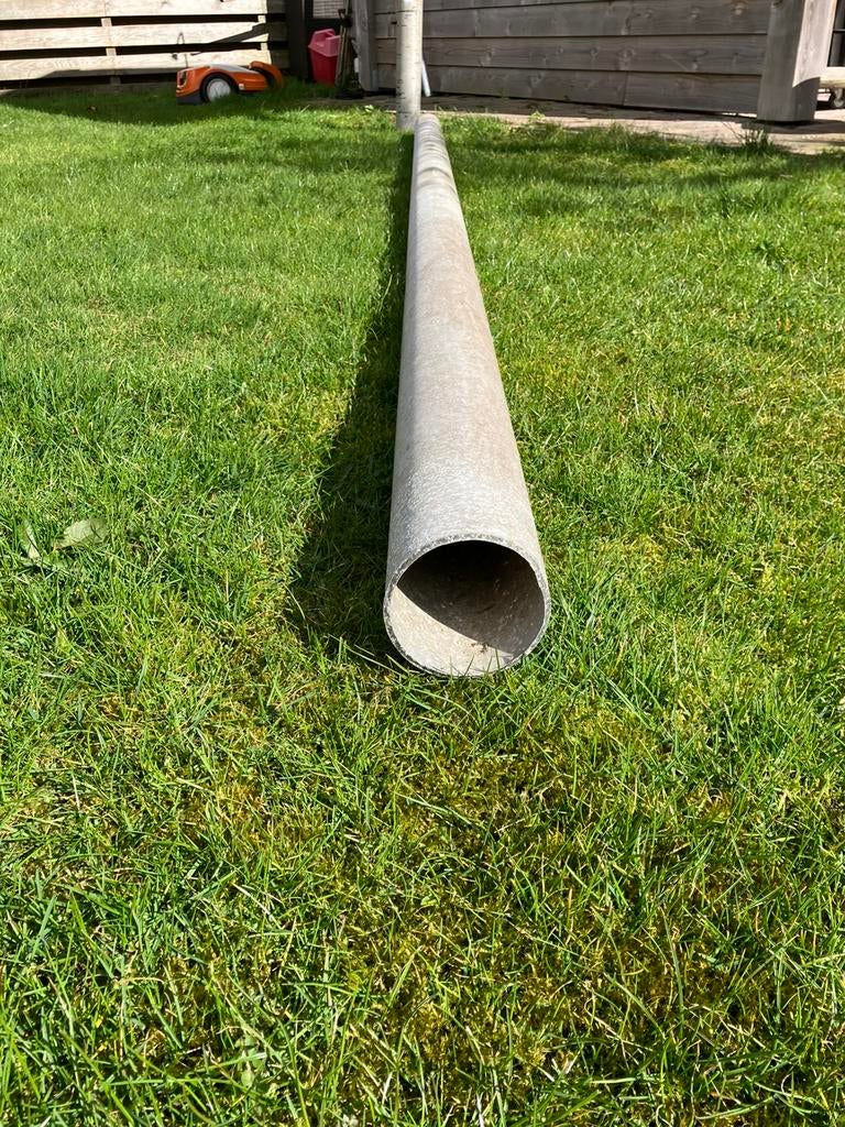 2 aluminium buizen, Doe-het-zelf en Verbouw, Buizen en Afvoer, Ophalen, Gebruikt, Aluminium, 80 mm of meer