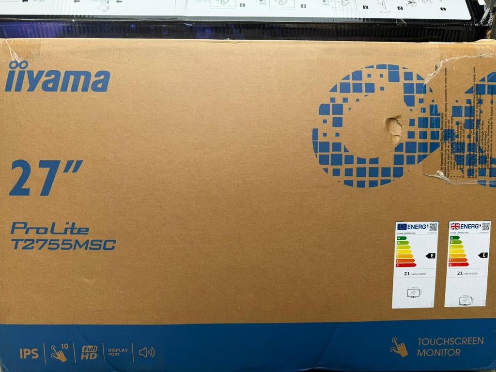 iiyama ProLite T2755MSC-B1 27" Full HD Touchscreen Monitor, Computers en Software, Monitoren, Gebruikt, Iiyama, HDMI, Full HD