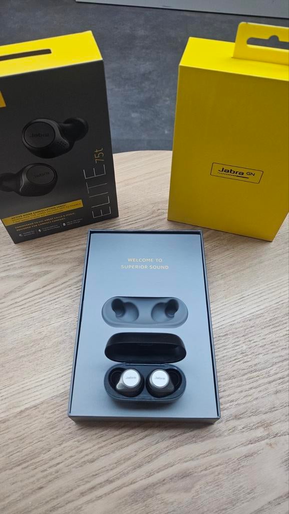 Jabra Elite 75t Bluetooth oortjes, Audio, Tv en Foto, Koptelefoons, Ophalen of Verzenden, Zo goed als nieuw, Overige merken, Bluetooth