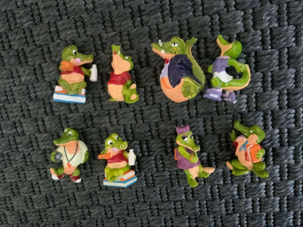 90's Vintage Crazy Crocs Kinder surpise Egg Toys, Ophalen of Verzenden, Zo goed als nieuw, Hardplasticfiguren