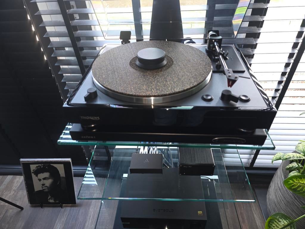 Thorens TD 102A zwart met DAC en Phono-voorversterker, Ophalen, Automatisch, Thorens, Zo goed als nieuw