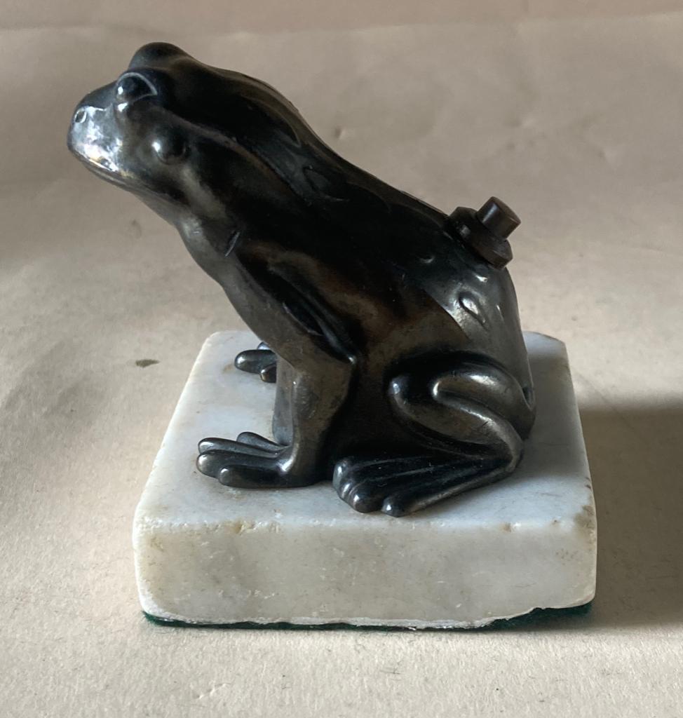 Kikker, elektrische tafelbel, Antiek en Kunst, Ophalen of Verzenden