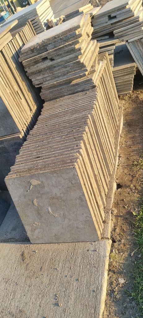 35m2 chinees natuursteen 60x60cm 3cm dik te koop, Tuin en Terras, Tegels en Klinkers, Ophalen, Gebruikt, Natuursteen, Terrastegels