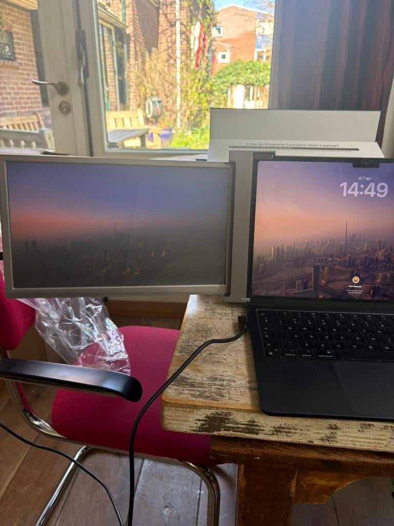 Horivue triple screen 15.6 inch, Computers en Software, Monitoren, Ophalen of Verzenden, Zo goed als nieuw, 60 Hz of minder, IPS