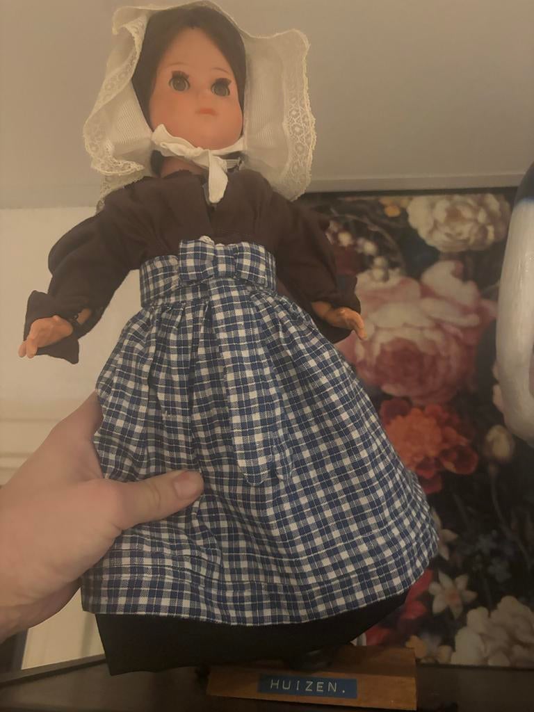Vintage Hollandse pop in klederdracht - Huizen, Ophalen, Gebruikt, Overige typen