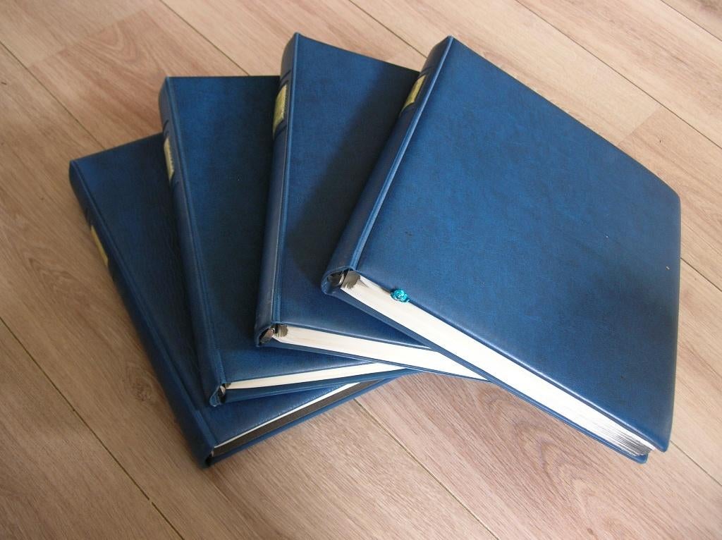 Cept/Verenigd Europa 4 albums 1956/1990 gestempeld, Ophalen of Verzenden, Overige landen, Gestempeld