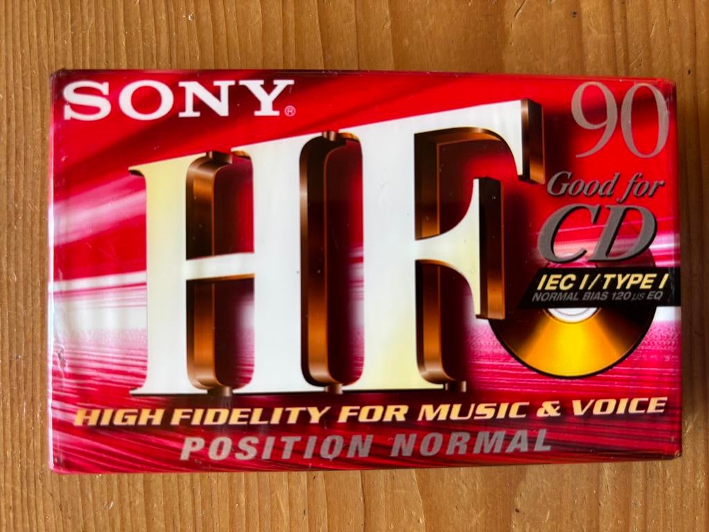 Sony cassettebandje 90 minuten - Nieuw, Overige genres, 1 bandje, Ophalen of Verzenden, Nieuw in verpakking