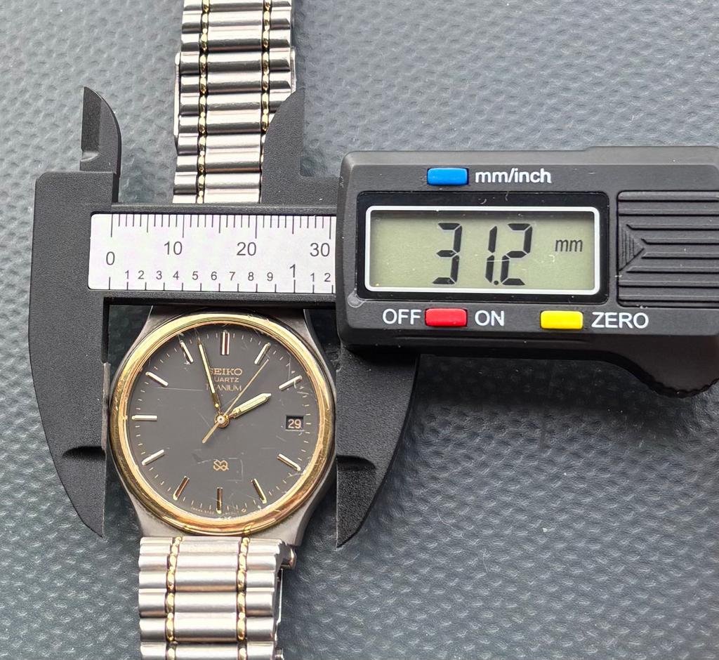 Seiko Titanium Horloge 5y22-6030, Sieraden, Tassen en Uiterlijk, Horloges | Dames, Ophalen of Verzenden, Zo goed als nieuw, Staal