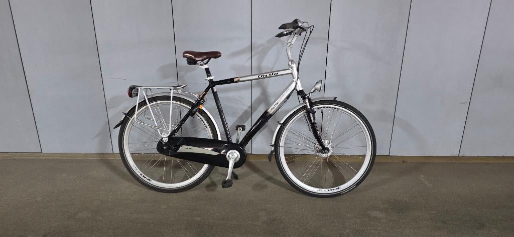 City Star herenfiets met 8 versnellingen en rollerbrake-rem., Fietsen en Brommers, Fietsen | Heren | Herenfietsen, Gebruikt, Versnellingen