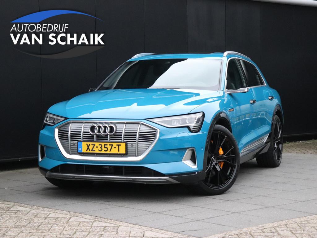 Audi e-tron e-tron 55 quattro advanced 95 kWh SOH 98%| LEDER, Automaat, 131 €/maand, 95 kWh, Blauw