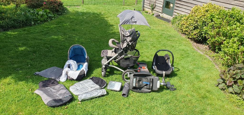 complete set wandelwagen kinderzitje maxicosie meerijdplank, Kinderen en Baby's, Kinderwagens en Combinaties, Ophalen, Overige merken