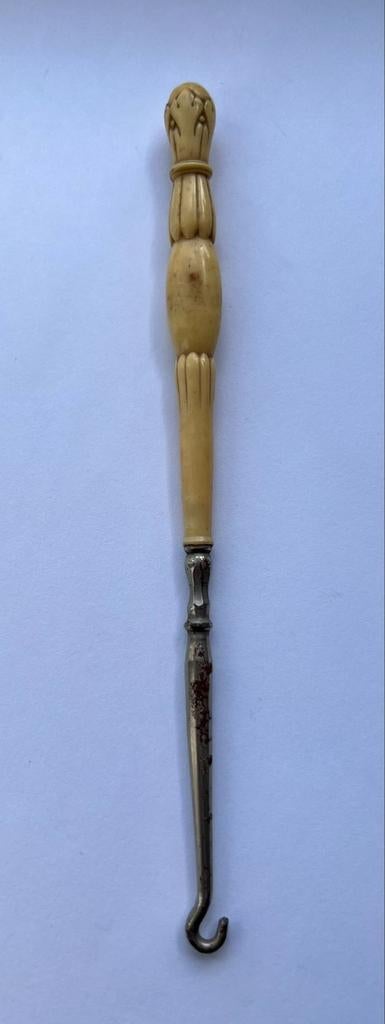 Prachtige antieke veterhaak circa 1870, Antiek en Kunst, Verzenden