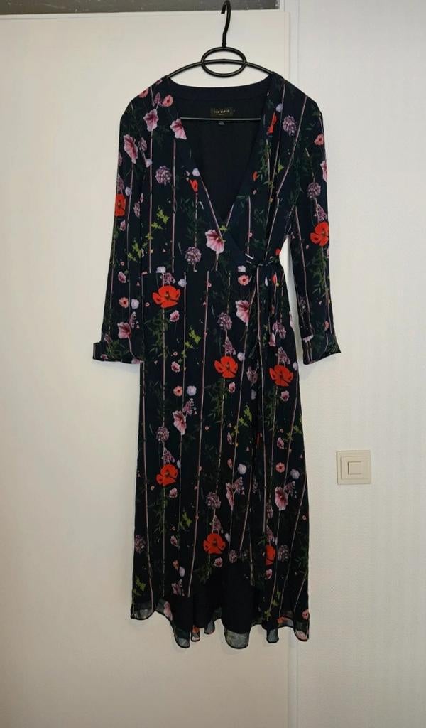 Ted Baker jurk, Kleding | Dames, Maat 38/40 (M), Blauw, Ophalen of Verzenden, Zo goed als nieuw