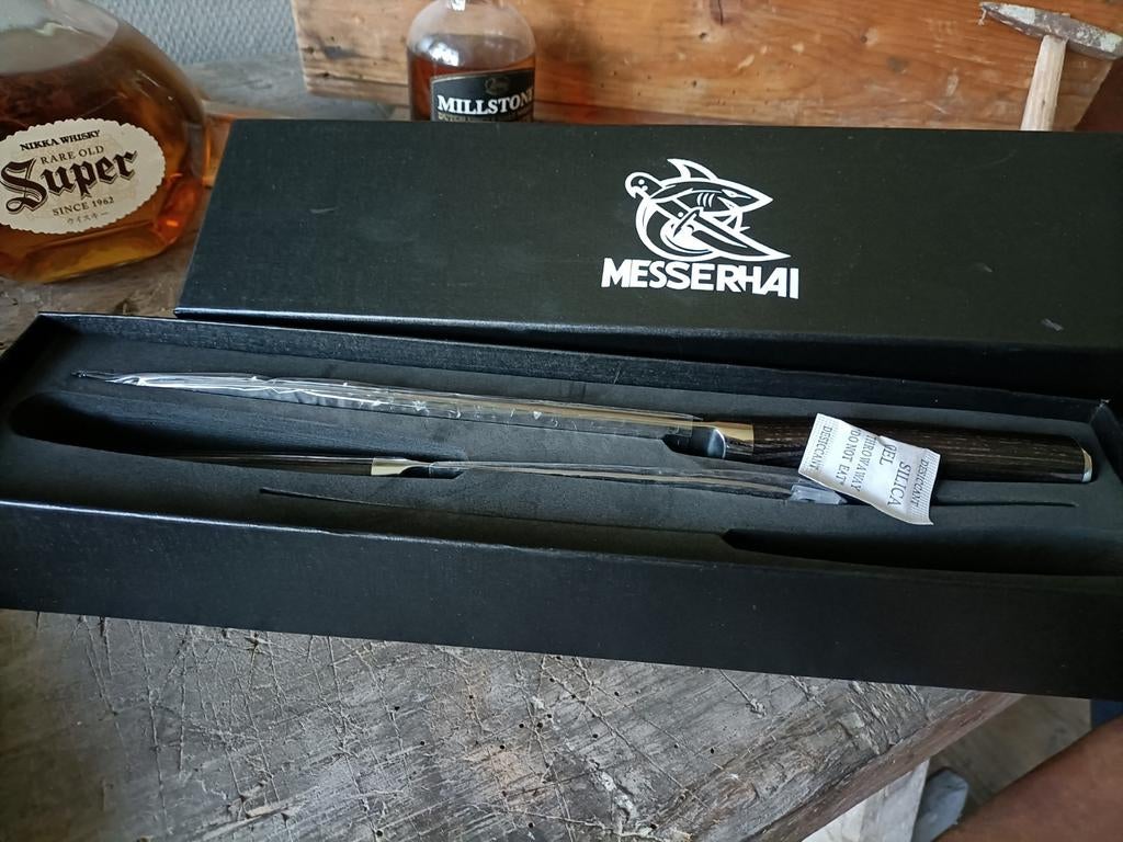 Messerhai 3dlg Messenset RVS Tanoshi Medium, Huis en Inrichting, Keuken | Bestek, Ophalen of Verzenden, Nieuw, Rvs of Chroom, Bestekset