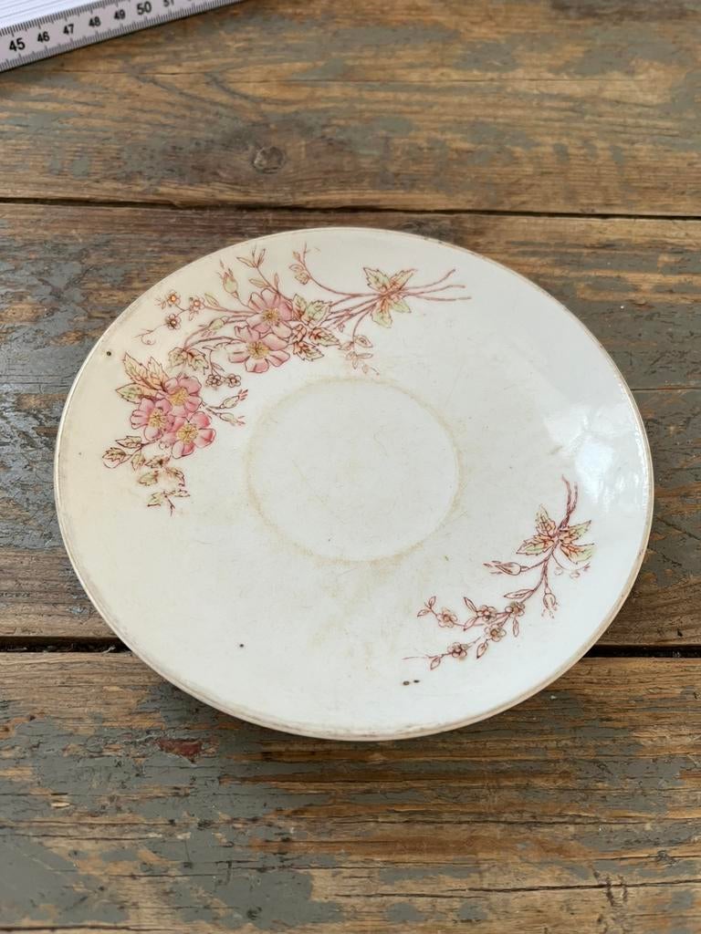 ANTIEK BORDJE LIMOGES ROZE, Antiek en Kunst, Antiek | Servies los, Ophalen of Verzenden