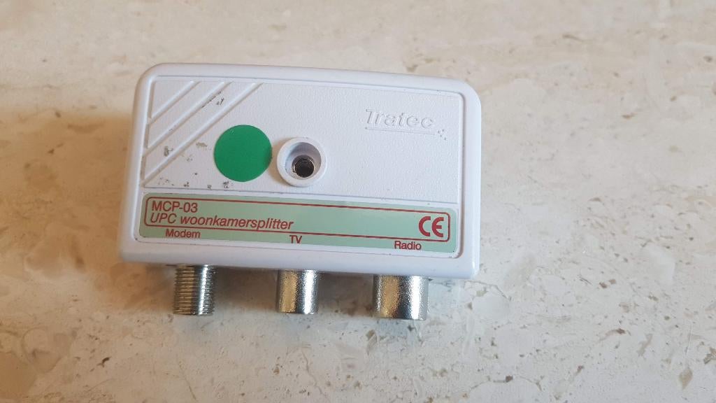 splitter opdrukverdeler coax antenne internet wifi modem F, Verzenden, Nieuw, Minder dan 2 meter, Coaxiale kabel