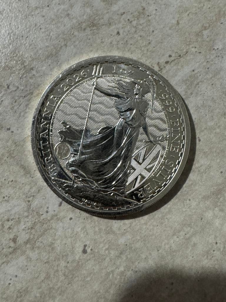 Charles III 2 pounds troy ounce zilveren munt, Ophalen of Verzenden, Zilver