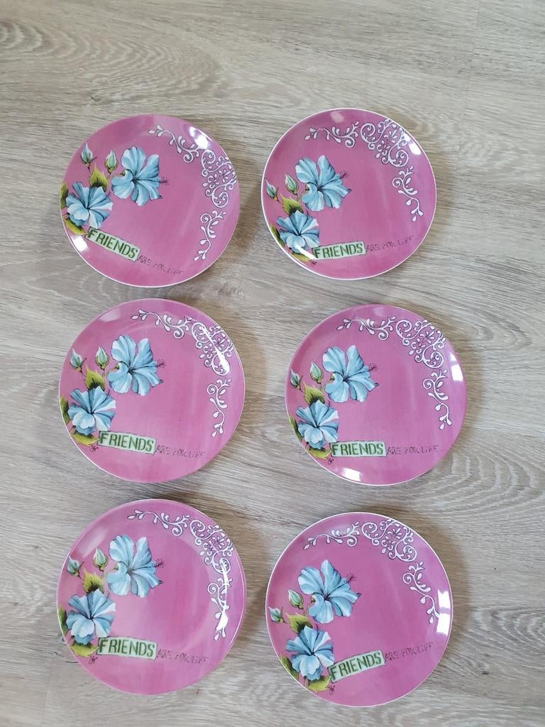 Gebaksbordjes 6 stuks, Onbekend, Nieuw, Ophalen of Verzenden, World of Jet