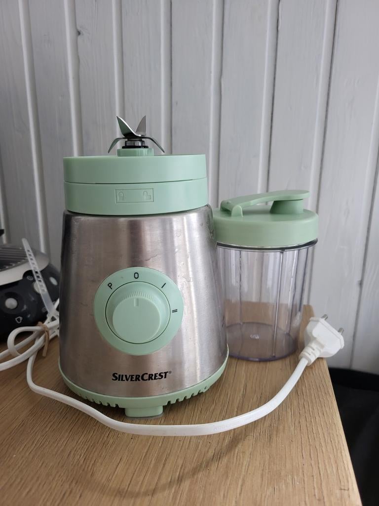 Silvercrest RVS Smoothiemaker - Compact & Krachtig, Witgoed en Apparatuur, Blenders, Ophalen, Gebruikt, Blender to go