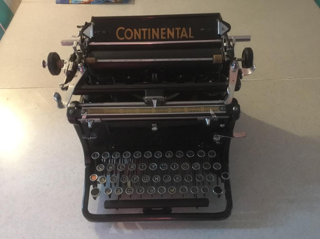 gewone duitse ww2 typemachine continental  werkend, Diversen, Typemachines, Ophalen of Verzenden, Gebruikt