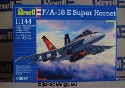 Modelbouw Revell 1:144 F/A18E Super Hornet / 3997 vliegtuig, 1:72 tot 1:144, Revell, Nieuw, Ophalen of Verzenden