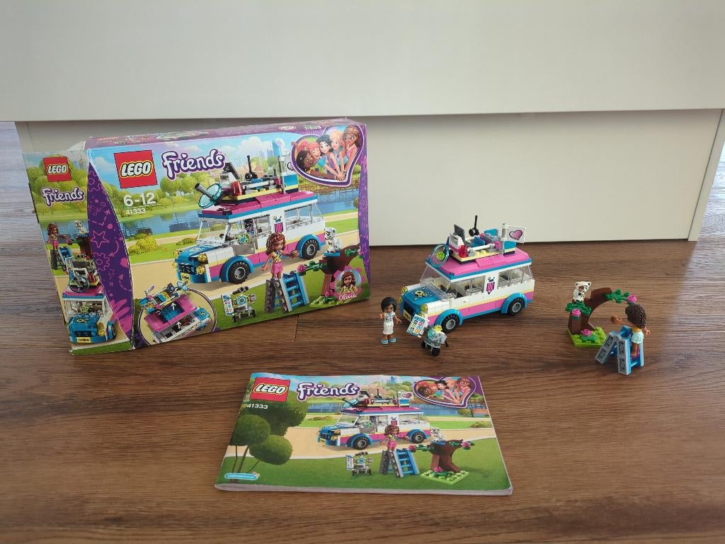 LEGO Friends 41333 Olivia's missievoertuig, Kinderen en Baby's, Speelgoed | Duplo en Lego, Zo goed als nieuw, Lego, Complete set