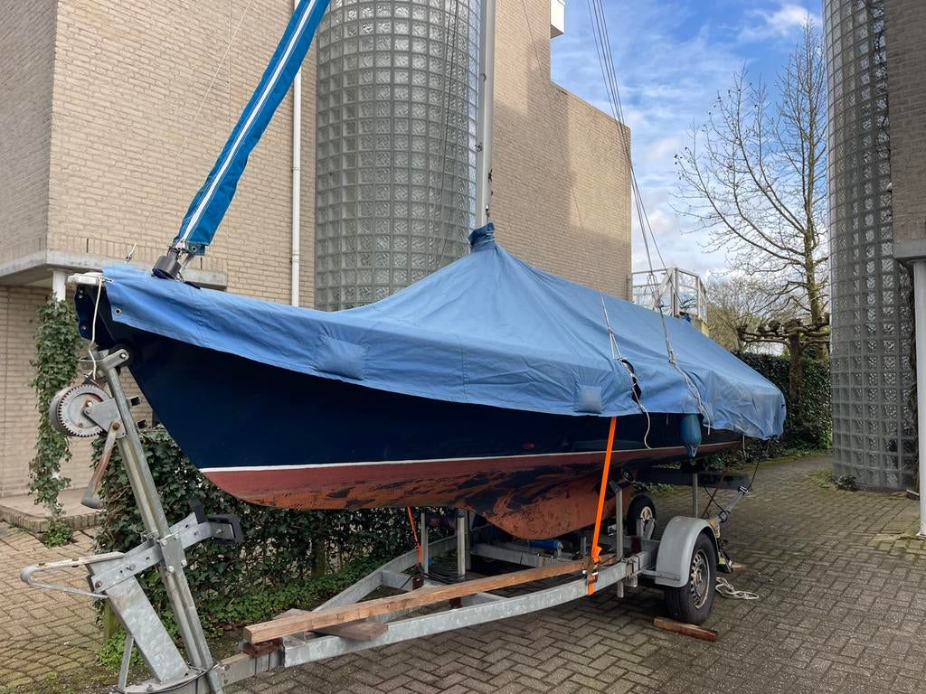 2x randmeer Advance met trailer 4 pk Yamaha en een Classic, Watersport en Boten, Open zeilboten, Ophalen, Gebruikt, 6 meter of meer