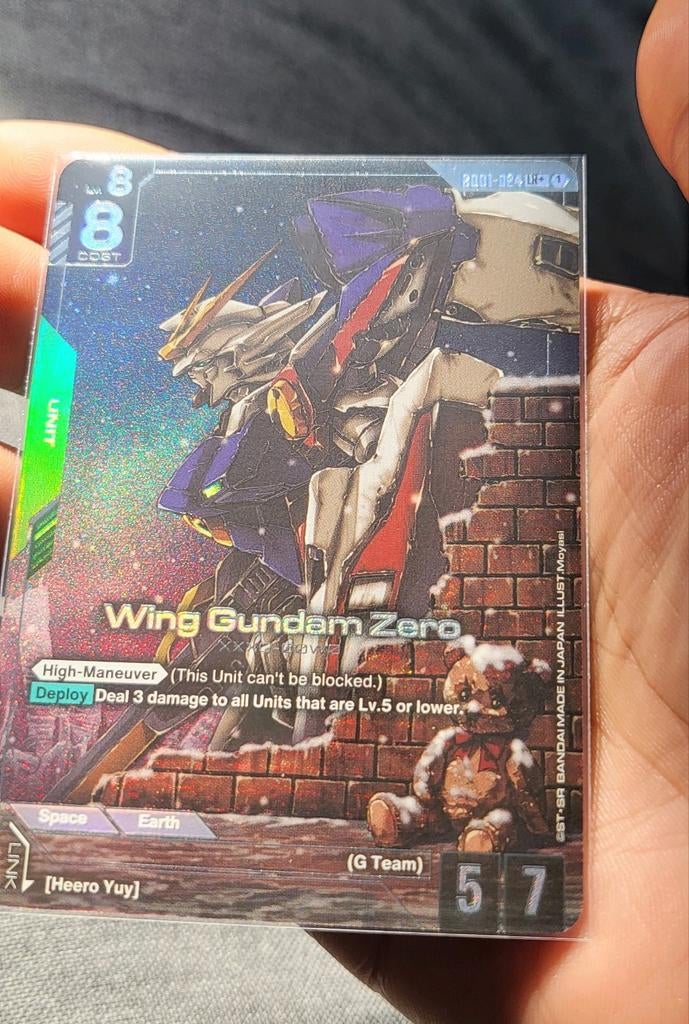 Gundam Card Game Wing Zero LR+ Alt Art, Ophalen of Verzenden, Zo goed als nieuw