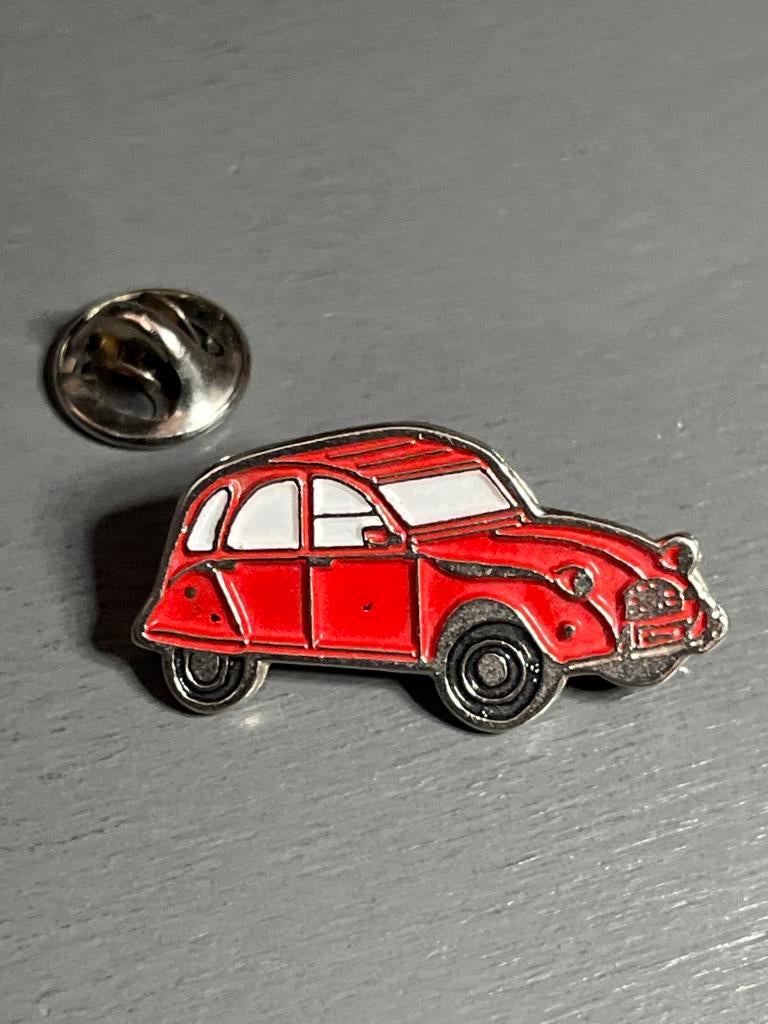 Vintage Citroën 2CV Auto Pin - Rode Eend Speld, Ophalen of Verzenden, Zo goed als nieuw, Auto's
