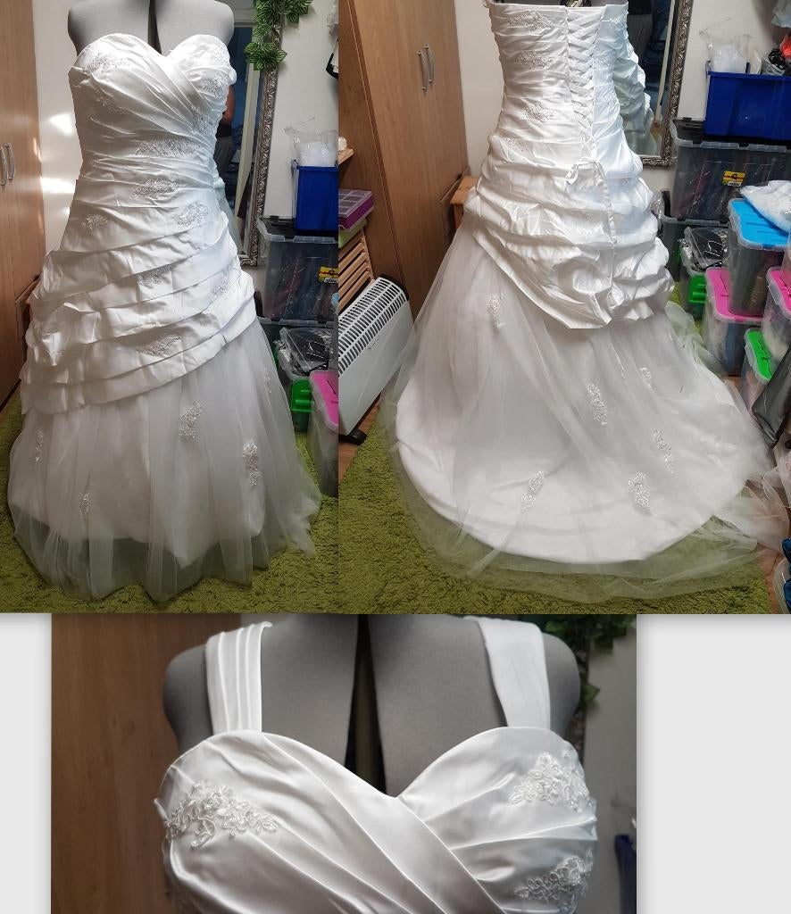 nieuwe bruidsjurk trouwjurk maat 50 ivoor (1), Kleding | Dames, Trouwkleding en Trouwaccessoires, Trouwjurk, Wit, All2wish4, Nieuw