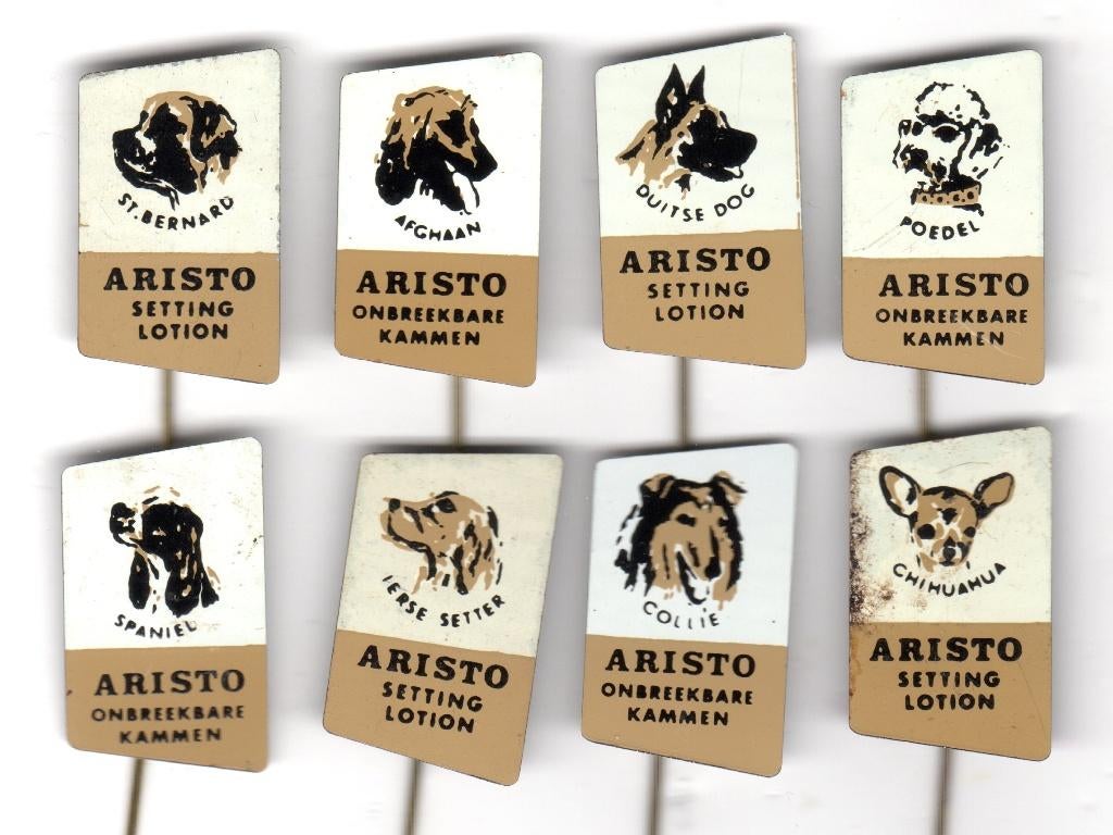 8 speldjes complete aristo honden serie (a4), Ophalen of Verzenden, Gebruikt, Overige onderwerpen