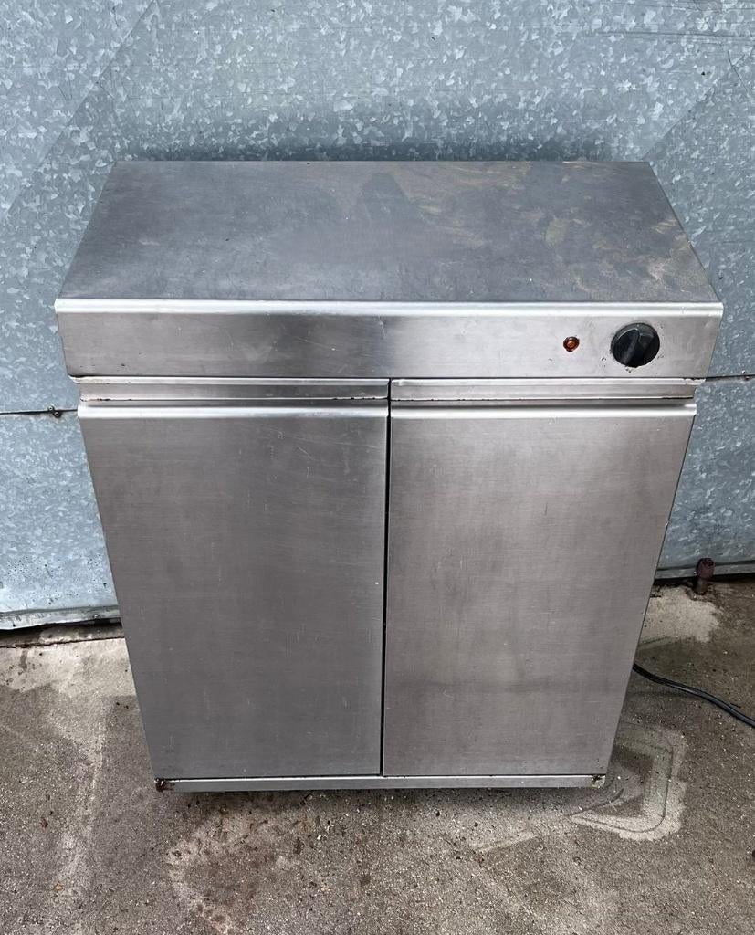 RVS Warmhoudkast ,3 Schappen, Ophalen, Gebruikt