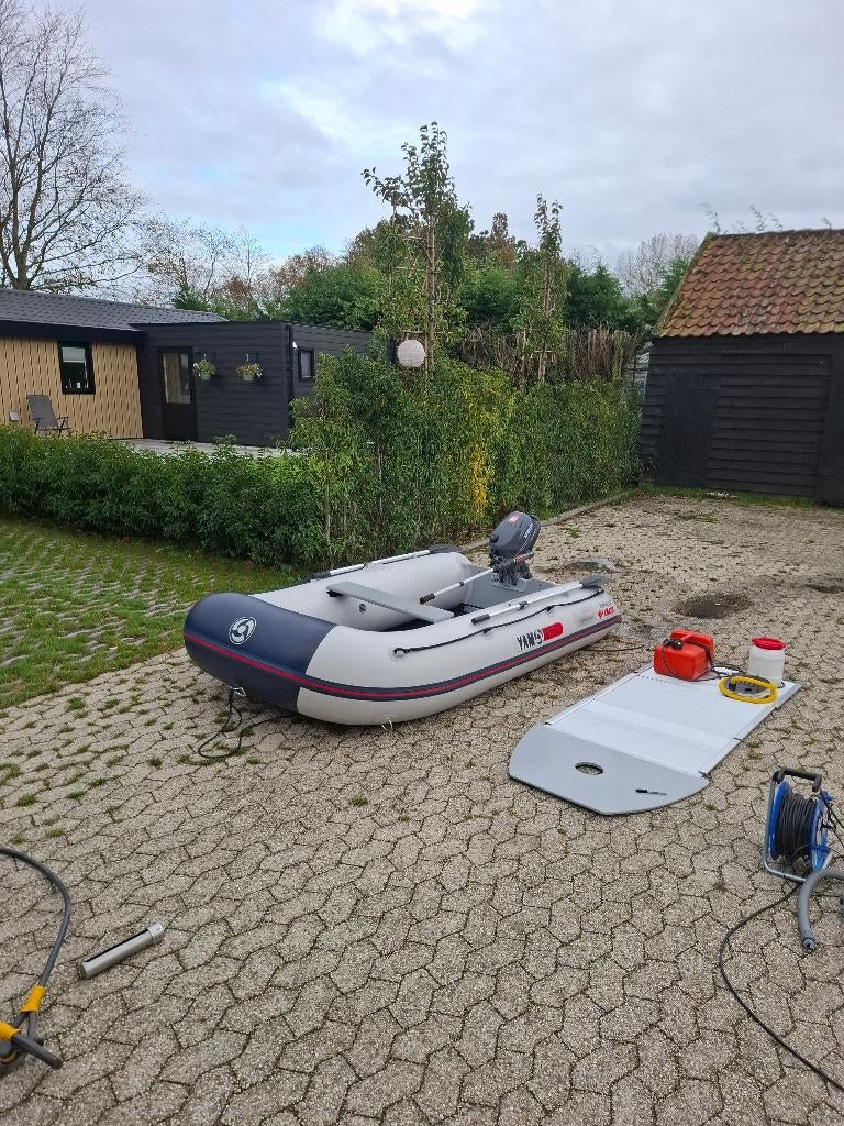 yamaha 310S rubberboot + 4pk yamaha motor, Watersport en Boten, Ophalen, Zo goed als nieuw, Overige typen